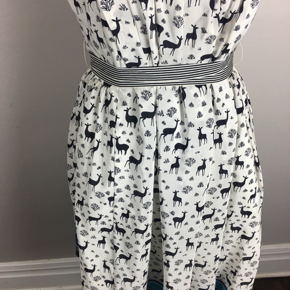 Anna Sui for Anthropologie Silk Deer Strapless - Picture 3 of 6